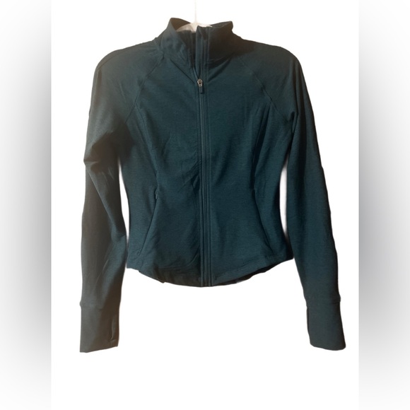 Danskin Full Zip Athletic Jacket, Heathered Blue-Green/Turquoise,Women’s Size XS - Picture 1 of 12